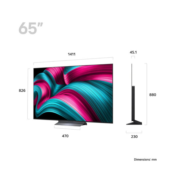  LG 65 inch LG OLED evo AI C5 4K Smart TV 2025 | OLED65C54LA.AEK 