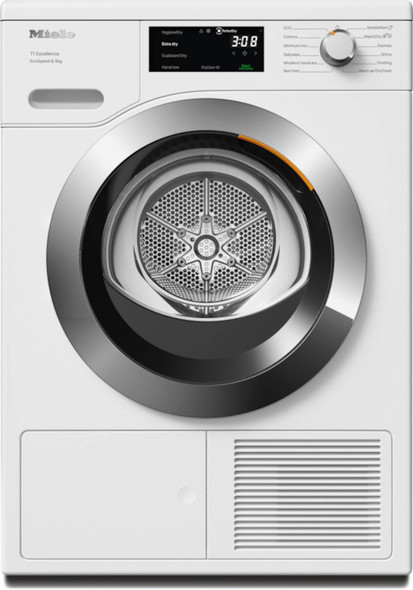 MIELE Miele TEH785WP EcoSpeed&9kg Heat Pump Tumble Dryer - White | 12736710 