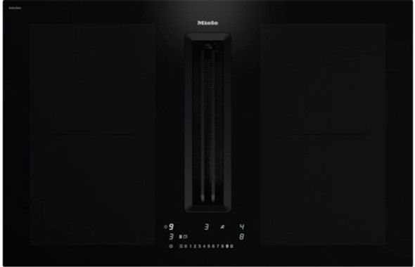 MIELE Miele KMDA 7676 FL-U BlackPerfection Induction hob with integrated vapour extraction | 12509230 