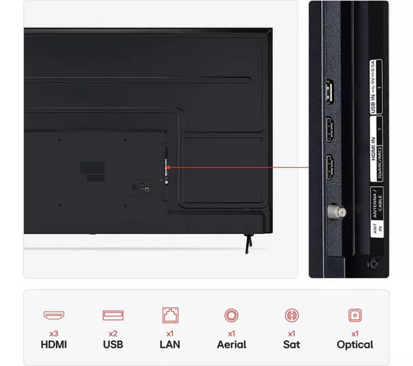  LG 55" UHD AI UA75 4K Smart TV 2025 | 55UA75006LA.AEK 