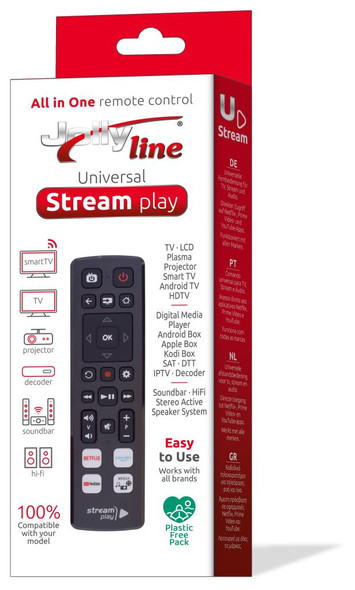 JL Universal Stream TV Remote Control | 017327