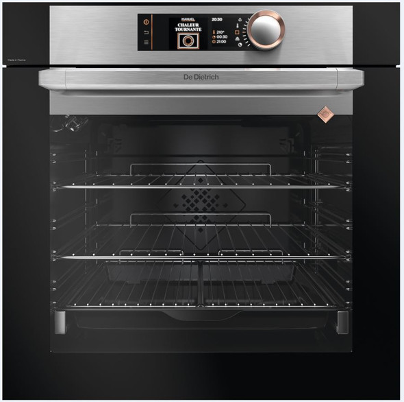  De Dietrich Built In DX2 Multifunction Pyro Single Oven Platinum | DOP8574X 