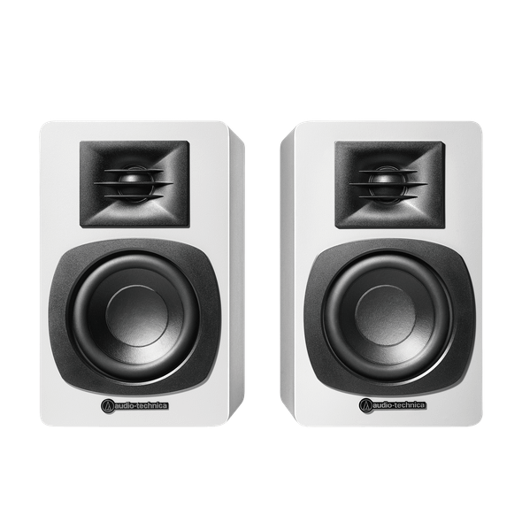  Audio Technica Powered Bookshelf Speakers - White | ATSP3XWH 