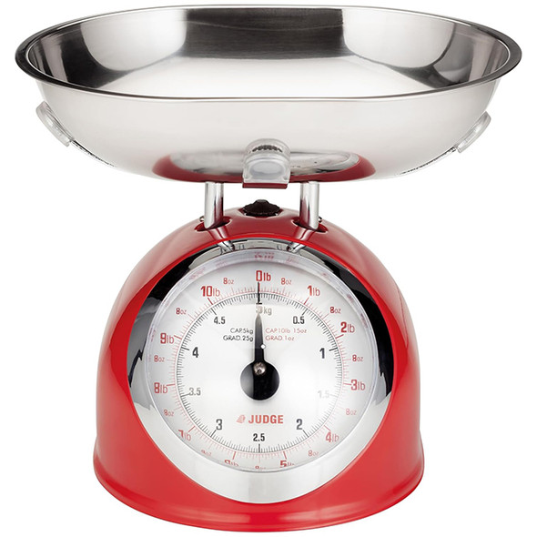 Judge Kitchen TC346 5.0kg Traditional Scale - Red | TC346
