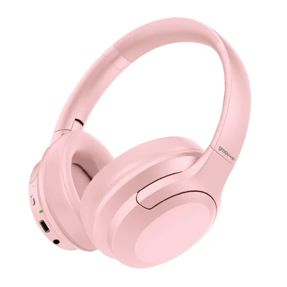  Groove Pink Bluetooth Headphones with ANC Noise Cancelling & 32 Hour Playback | GVBT1700PK 
