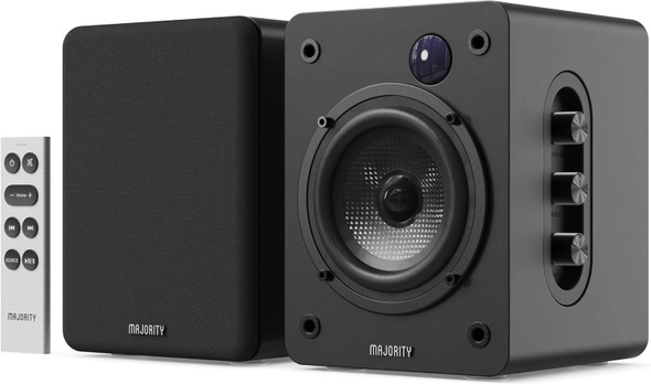  Majority D50X Bookshelf Bluetooth Speakers - Wireless Active Speakers Pair - Black | 1000003124 