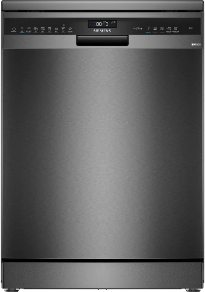 Siemens IQ500 Free-Standing Dishwasher 60cm - Brushed Black Steel | SN25EC13CE
