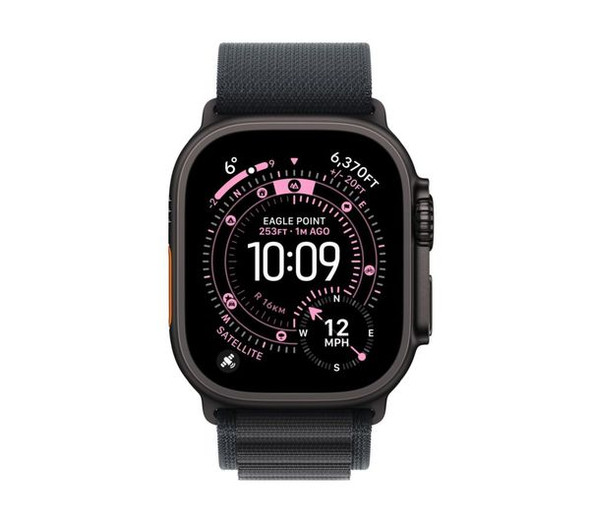  Apple Watch Ultra 3 GPS + Cellular 49mm Black Titanium Case with Black Alpine Loop - Large | MF0X4DH/A 