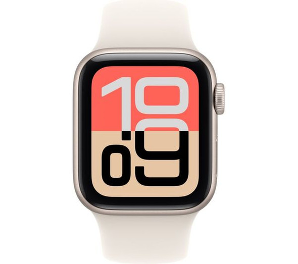 Apple Watch SE 3 GPS + Cellular 44mm Starlight Aluminium Case with Starlight Sport Band - S/M | MEPE4MP/A