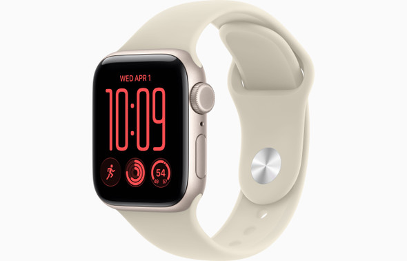  Apple Watch SE 3 GPS 40mm Starlight Aluminium Case with Sand Sport Band - S/M | MJKR4MP/A 