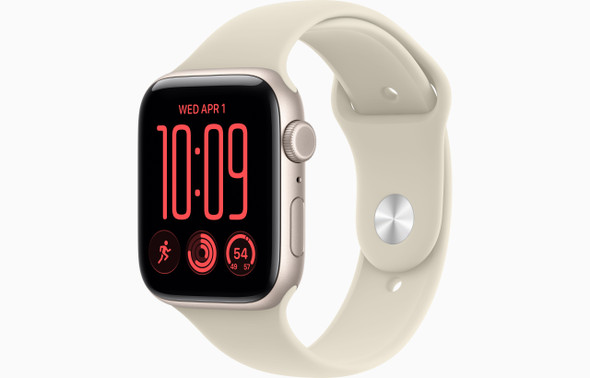  Apple Watch SE 3 GPS 44mm Starlight Aluminium Case with Sand Sport Band - M/L | MJL54MP/A 