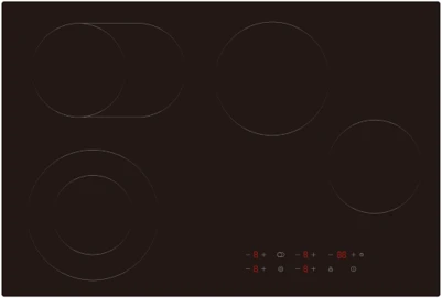 PowerPoint 5 Ring 77cm Ceramic Hob Touch Control | P15774MDTC