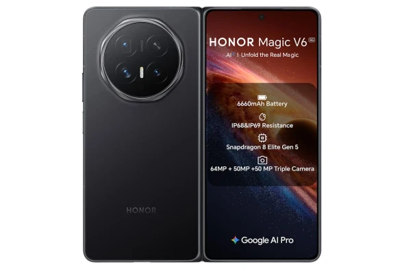  HONOR Magic V6 5G 16GB/512GB Foldable Smartphone - Black | 5109CETX 