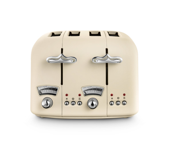 DeLonghi Delonghi Argento Flora Cream 4 Slice Toaster | CT04.BG 
