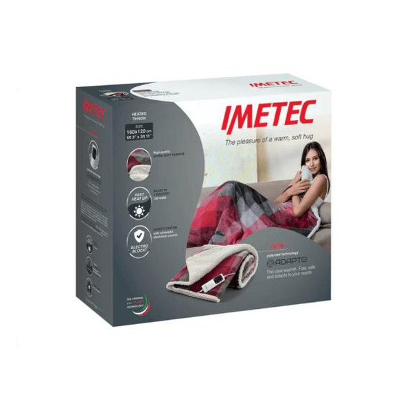 Imetec Deluxe Throw Tartan/White Sherpa or 16739