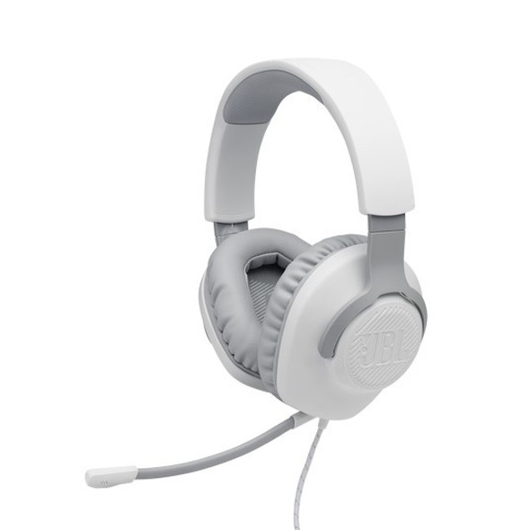 JBL Quantum 100, Gaming-Wired Over-ear Headset, White | JBLQUANTUM100WHT