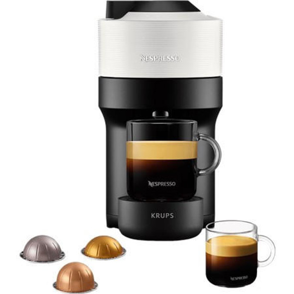 Nespresso Krups Nespresso Vertuo Pop Coffee Pod Machine White or XN920140