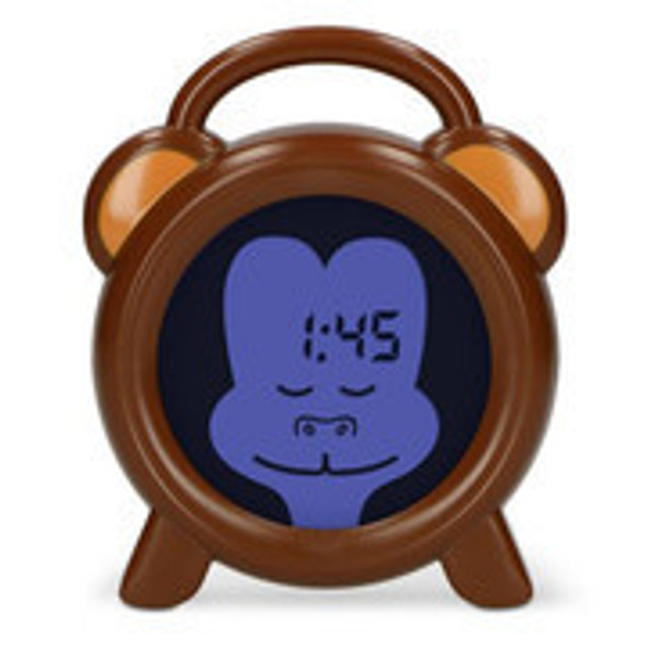  Alecto A003354  BC-100 MONKEY Sleep trainer, night light and alarm clock -  Brown 