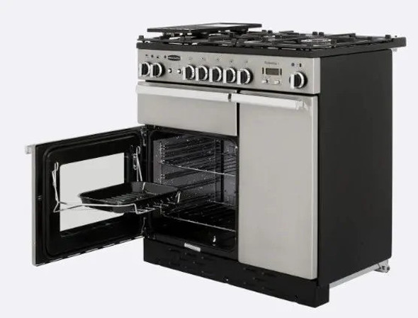 Rangemaster Professional + 90 Dual Fuel Stainless Steel | PROP90DFFSS/C