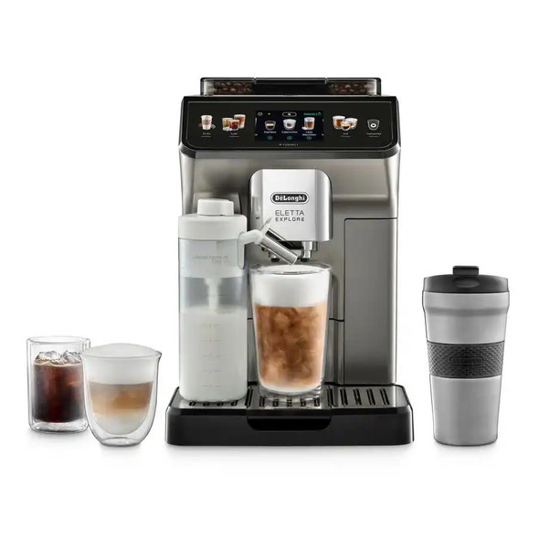 De'Longhi ECAM45.760 Eletta Flat White Bean-to-Cup Coffee Machine, White