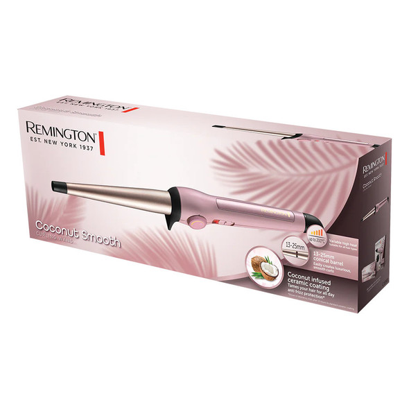 Remington Coconut Smooth Curling Wand - Pink | CI5901 