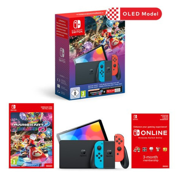  Nintendo Switch (OLED model) W/ Mario Kart 8 & 3 Months NS0 | 10012403 