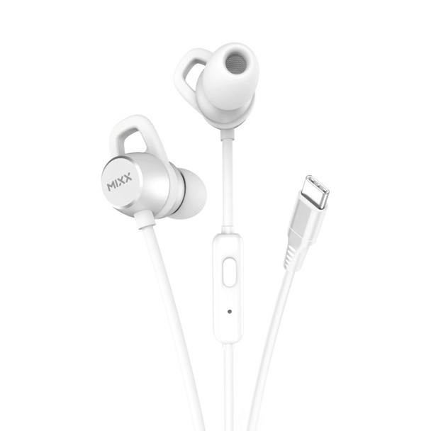Mixx SoundPort C Type C Earphones - White | MSPC-WH-WH-453