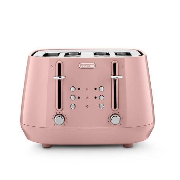  DeLonghi Eclettica 4 Slice Toaster - Pink | CTY4003.PK 