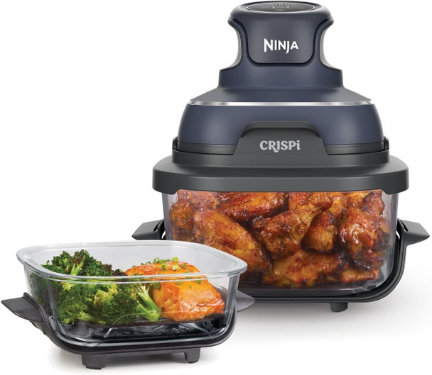  Ninja CRISPi 4in1 Portable Glass Air Fryer - Blue | FN101UKGY 