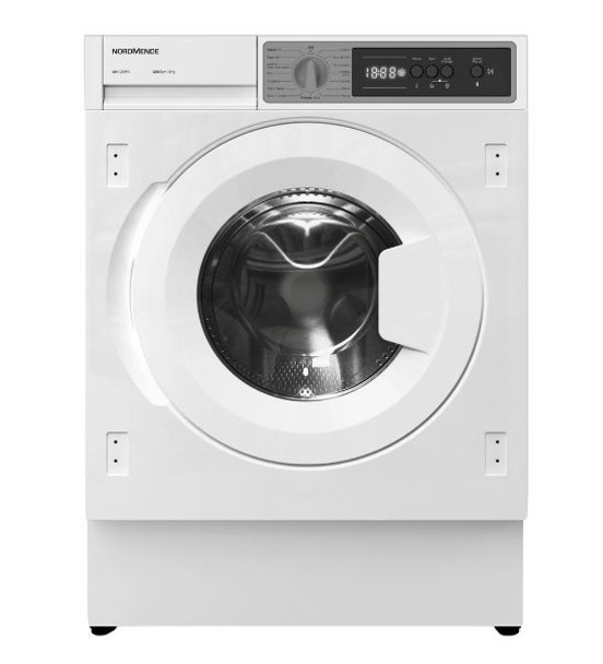 Nordmende NordMende Integrated 1200 Spin 8kg Washing Machine - White | WMI1280WH 