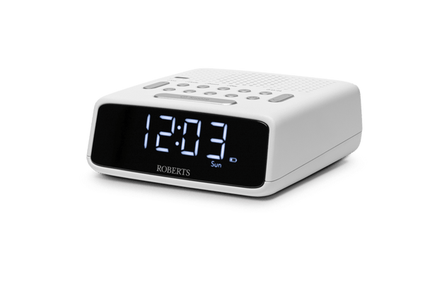 Roberts Ortus FM Clock Radio - White | ORTUSFMW   Roberts Ortus FM Clock Radio - White | ORTUSFMW