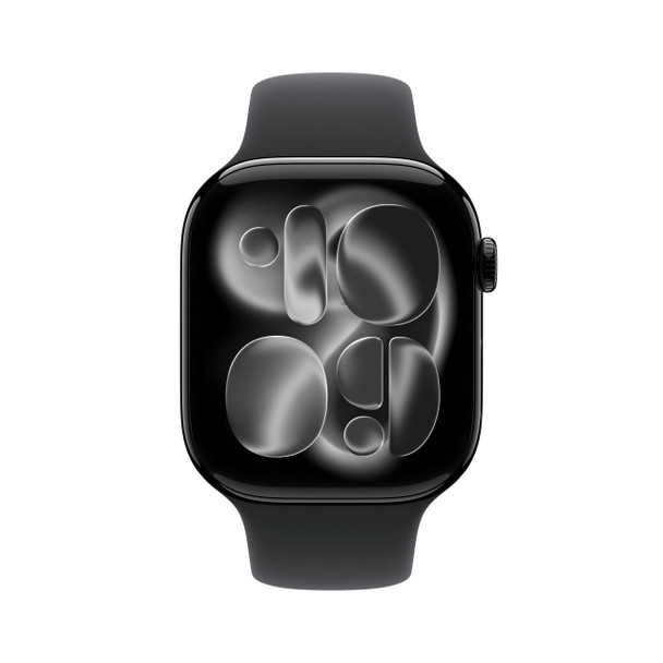 Apple Watch Series 11 GPS 46mm Jet Black Aluminium Case with Black Sport Band - M/L | MEUX4MP/A   Apple Watch Series 11 GPS 46mm Jet Black Aluminium Case with Black Sport Band - M/L | MEUX4MP/A