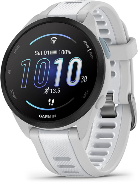  Garmin Forerunner 165 Smartwatch - Mist Grey and Whitestone | 010-02863-21 