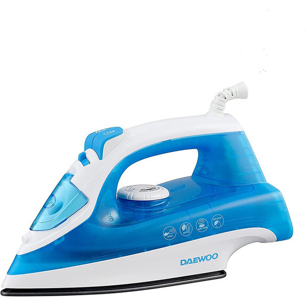 Daewoo SDA2586GE 1800W Steam Iron with Non-Stick Soleplate 