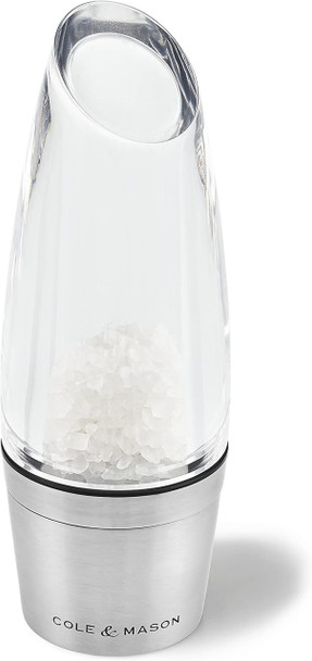  Cole & Mason H308892P Milston Salt Mill, Acrylic and Stainless Steel, 140 mm 