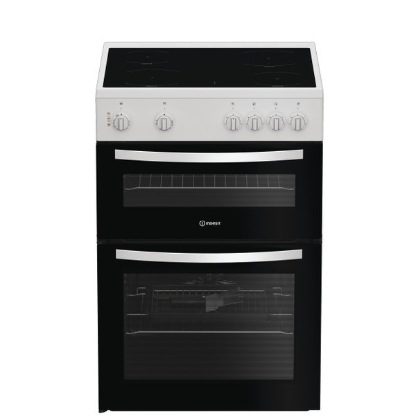  Indesit Electric freestanding double cooker - White | IDE6VMW 