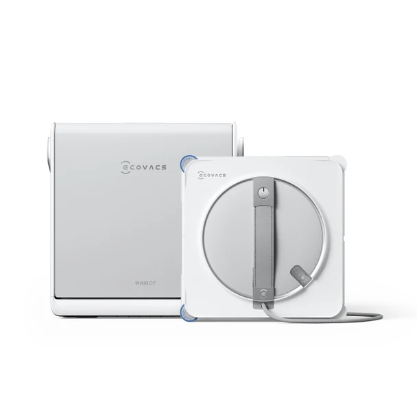 ECOVACS WINBOT W2S OMNI Window Cleaning Robot – 8000Pa Suction | WIN-SLAM 4.0 | TruEdge | OMNI Station | 270-WG893-12