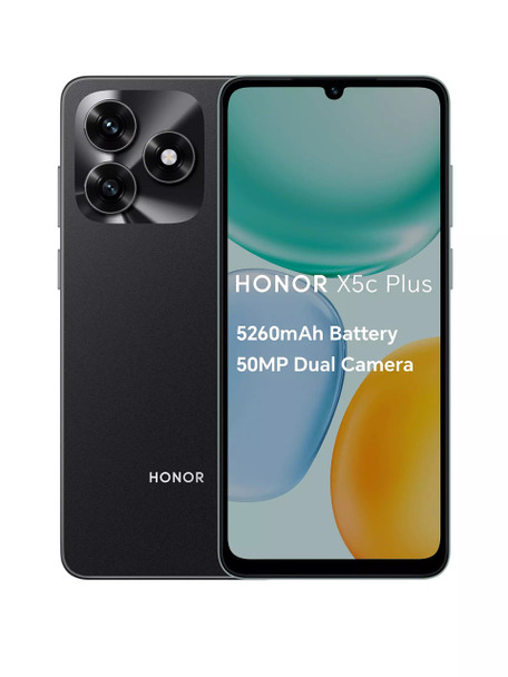 HONOR Honor X5 Plus 4+128G Smart Phone - Midnight Black | 5109BYFH 