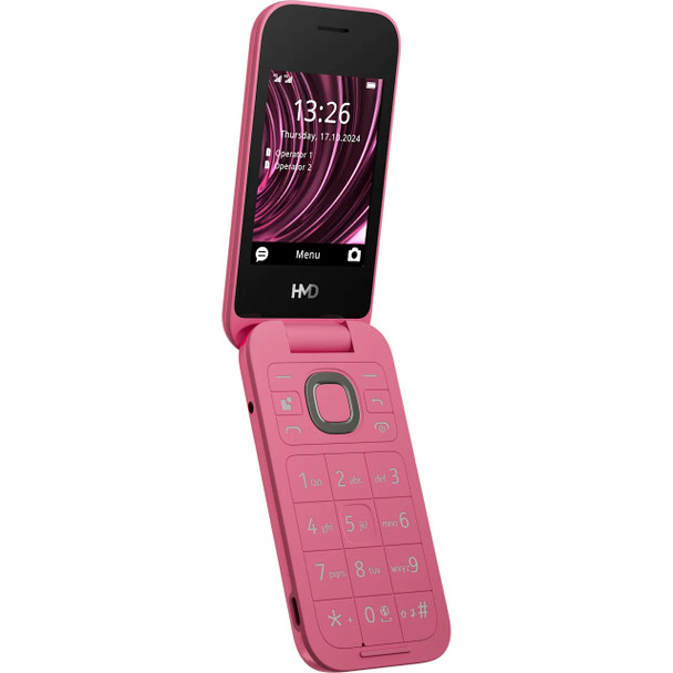 Nokia HMD 2660 Flip 4G Mobile Phone - Raspberry Red | 1GF033CPC1L03 