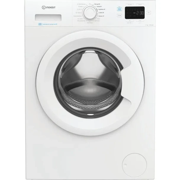 Indesit Push&Go 11kg Washing Machine with Steam - White | IP1146PUSH&GO