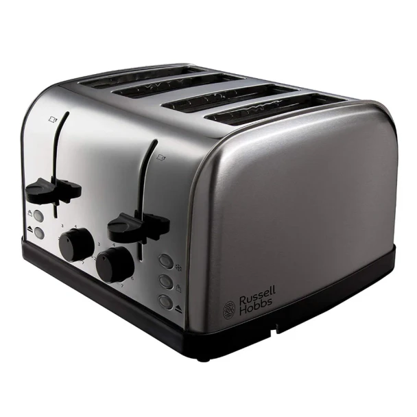Russell Hobbs Futura 4 Slice Toaster - Silver | 18790