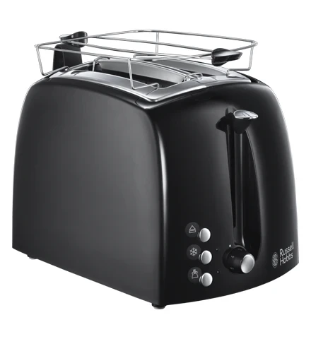 Russell Hobbs Textures Plus 2 Slice Toaster - Black | 22601