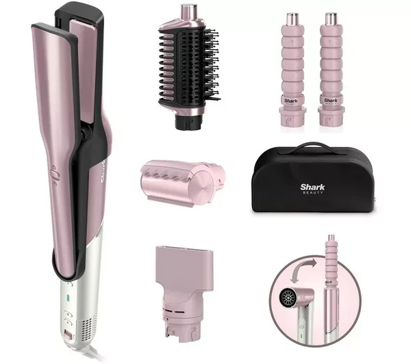 Shark Glam Ceramic and Air Styling and Drying System with FrizzFighter - Pink | HD6051SUKPK