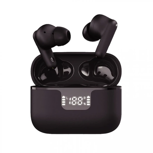  Groove Black Vibe Buds True Wireless Earphone with ANC Active Noise Cancelling | GVTW11BK 