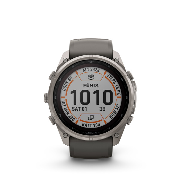  Garmin Fenix 9 Pro InReach Solar 51mm Pebble/Silver | 010-04339-01 