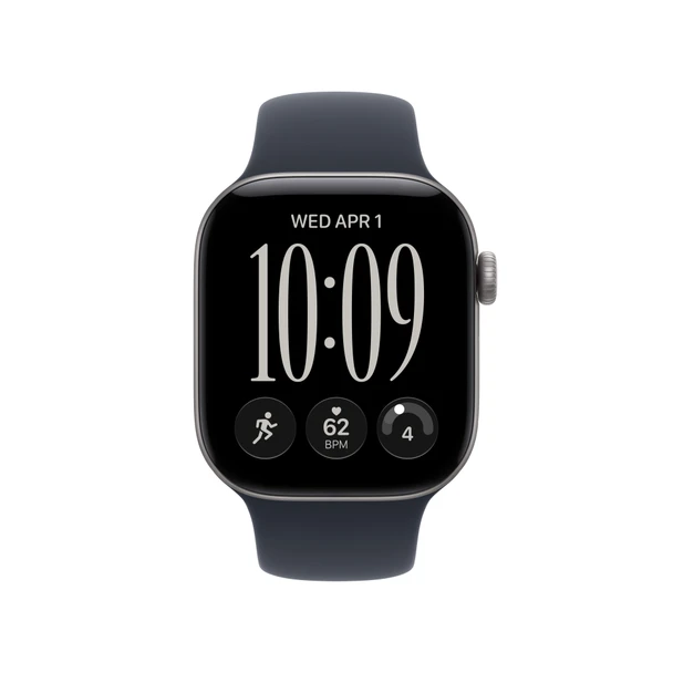 Apple Watch Series 12 GPS 42mm Space Grey Aluminium Case with Navy Blue Sport Band - M/L | MJE94MP/A