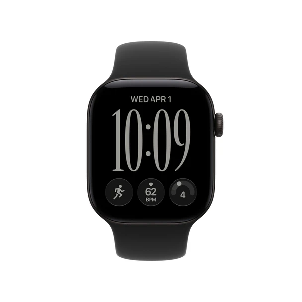  Apple Watch Series 12 GPS + Cellular 42mm Black Aluminium Case with Black Sport Band - S/M | MJG04MP/A 