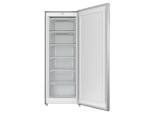  PowerPoint 170L Tall Freezer – 55cm Wide | Static Cooling | Stainless Steel | P125514ML1SS-E 