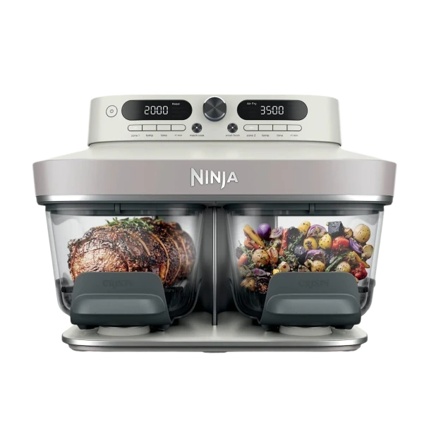  Ninja CRISPi DualZone 8-Function Glass Air fryer - Bone | DD102UKIV2 