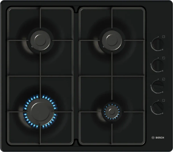  Bosch Series 2 60cm Gas Hob - Black | PBP6B6K60 